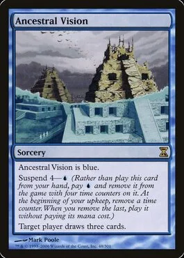 MTG ANCESTRAL VISION FOIL JP 祖先の幻視 PSA10 card_image.webp