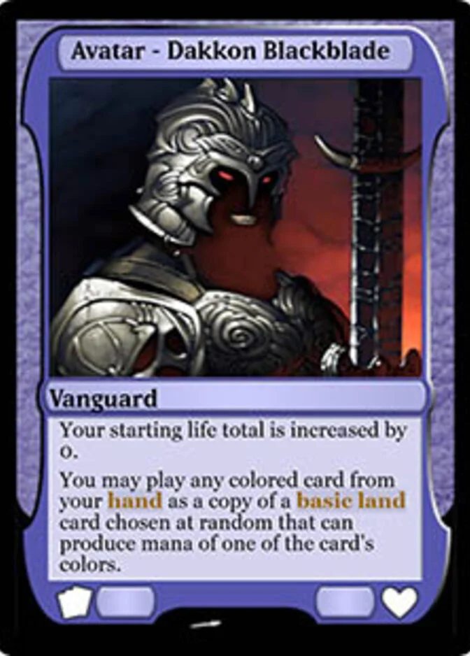 Avatar - Dakkon Blackblade [VAN]