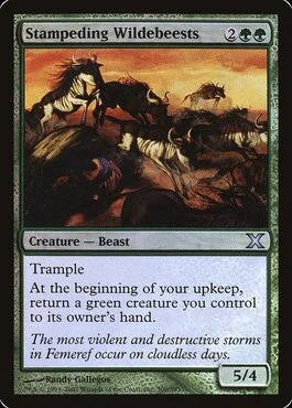 Stampeding Wildebeests