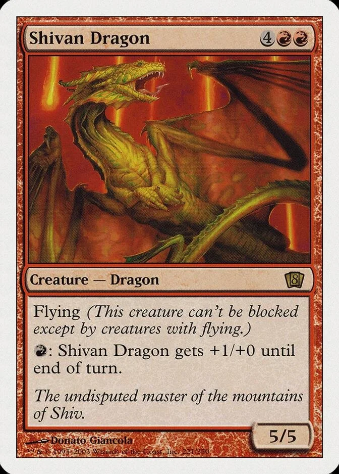 Shivan Dragon [8ED] (F)
