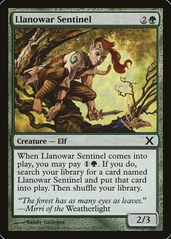 Llanowar Sentinel [10E] (F)