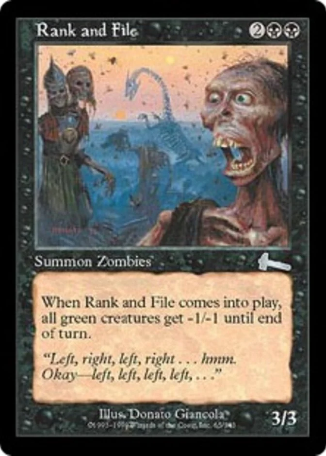 Rank and File [UL] (F)