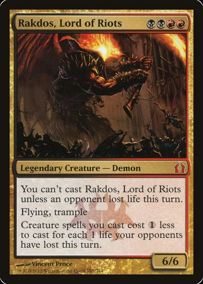 Rakdos, Lord of Riots [RTR] (F)
