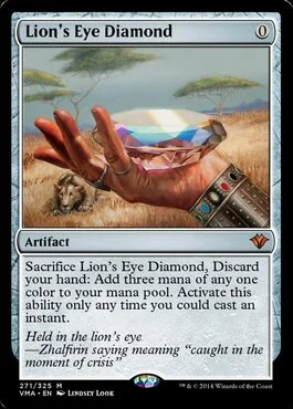 Lion's Eye Diamond, Vintage Masters (VMA) Price History