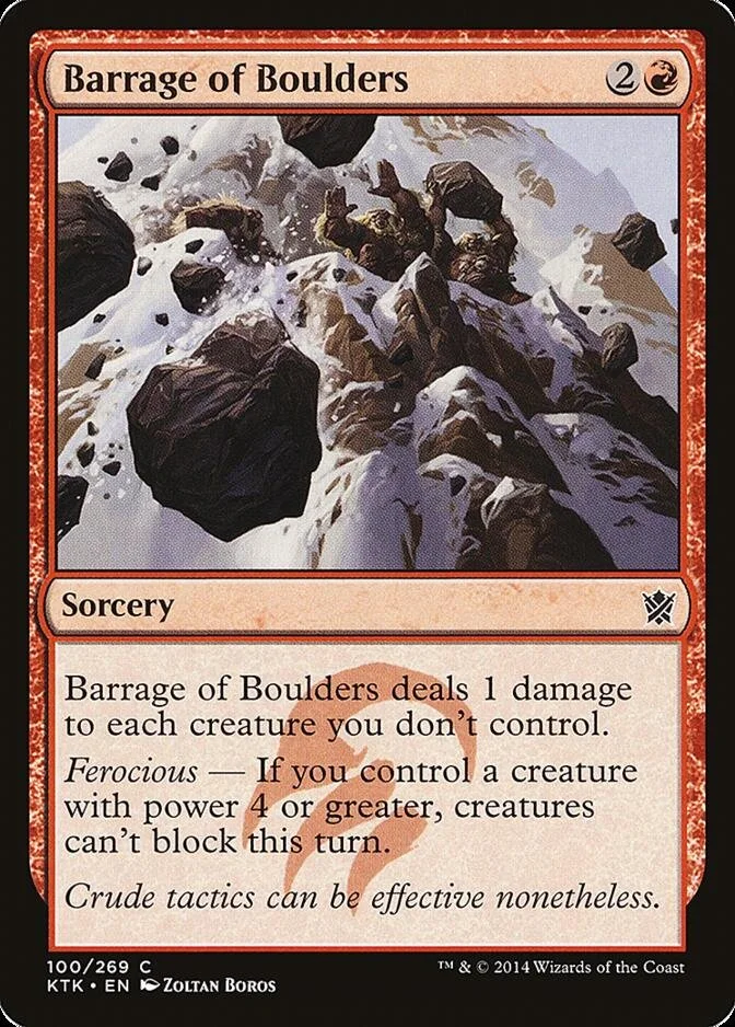 Barrage of Boulders [KTK]