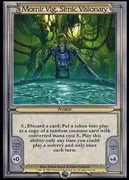 mtg arena momir card list Momir Vig, Simic Visionary | Dissension - French