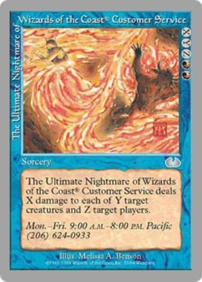 The Ultimate Nightmare of Wizards of the Coast® Customer Service [UGL]