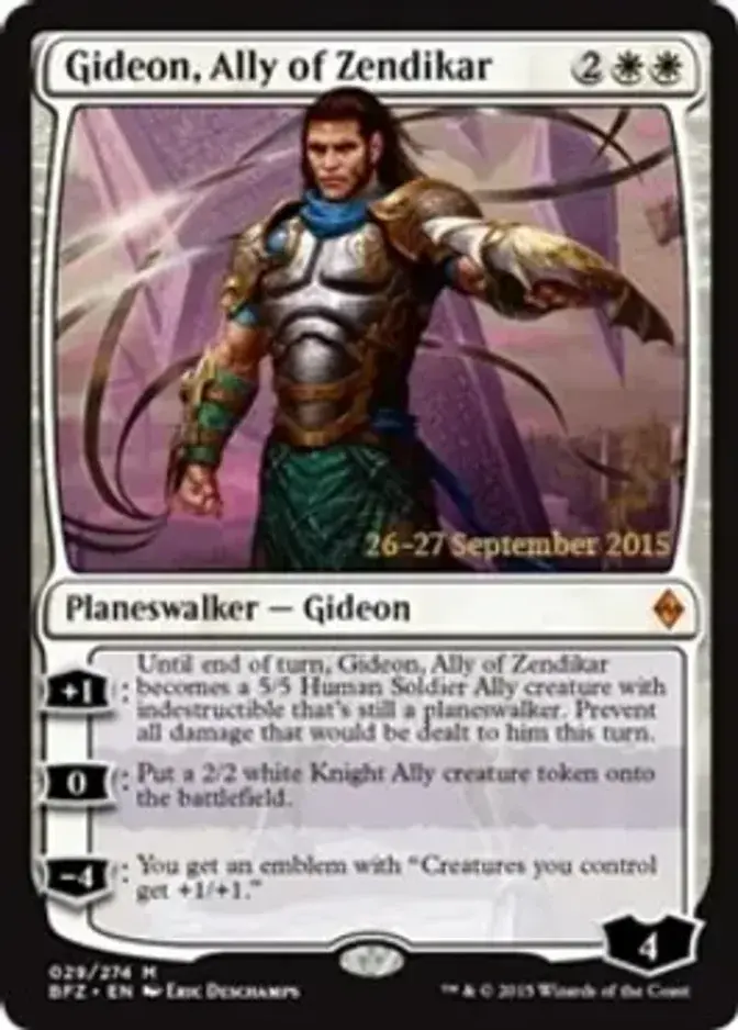 Gideon, Ally of Zendikar [PRM-PRE] (F)