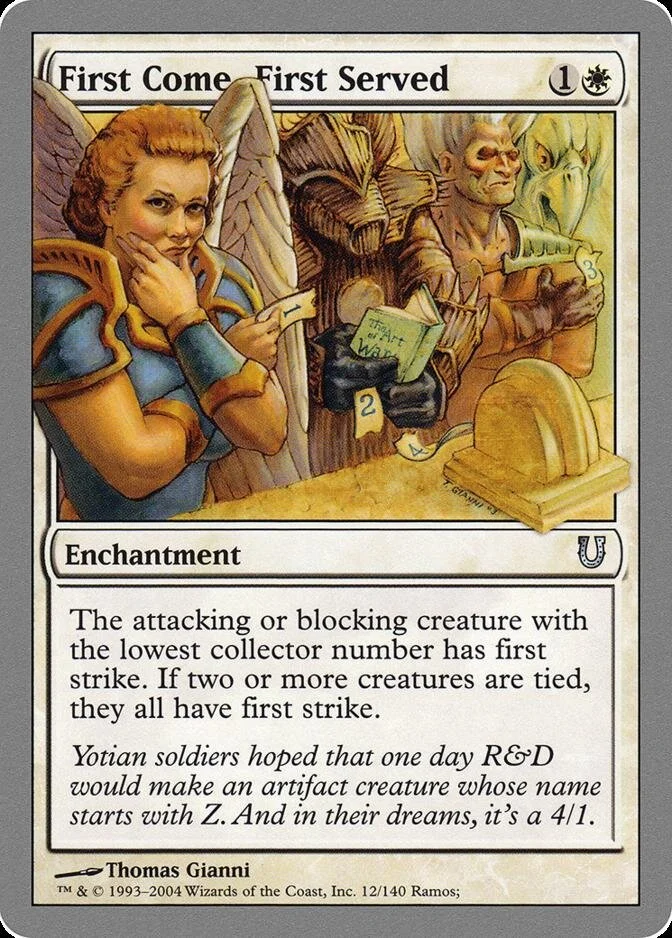 First Come, First Served [UNH] (F)