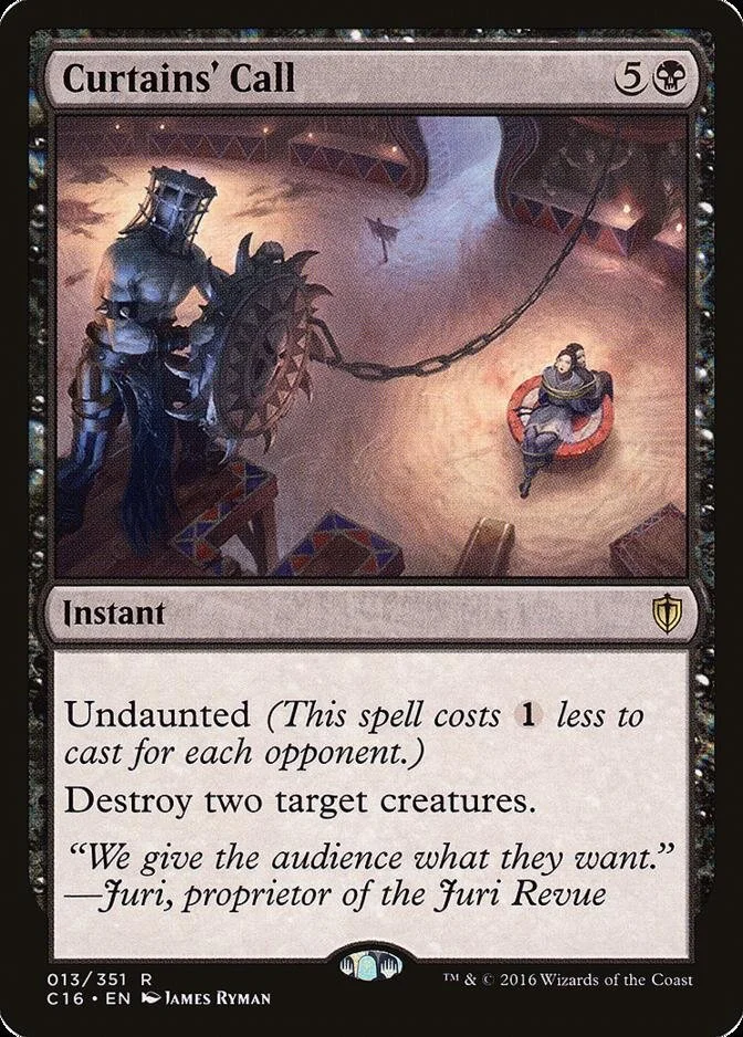 Curtains' Call [C16]