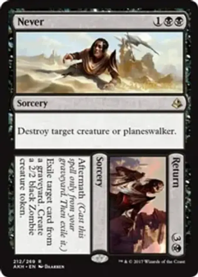 Never // Return [PRM-PRE] (F)