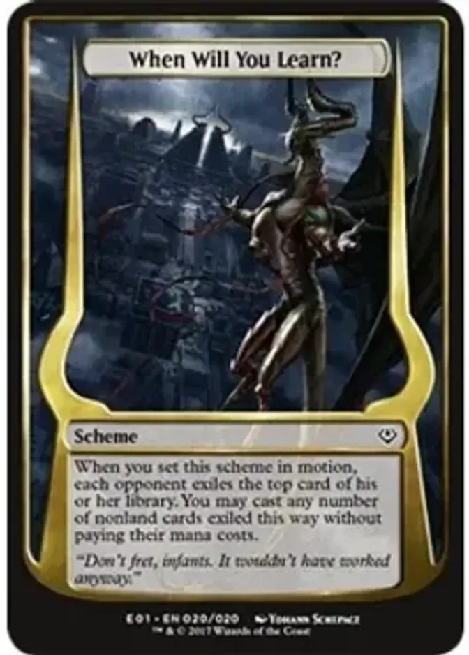 When Will You Learn [E01]