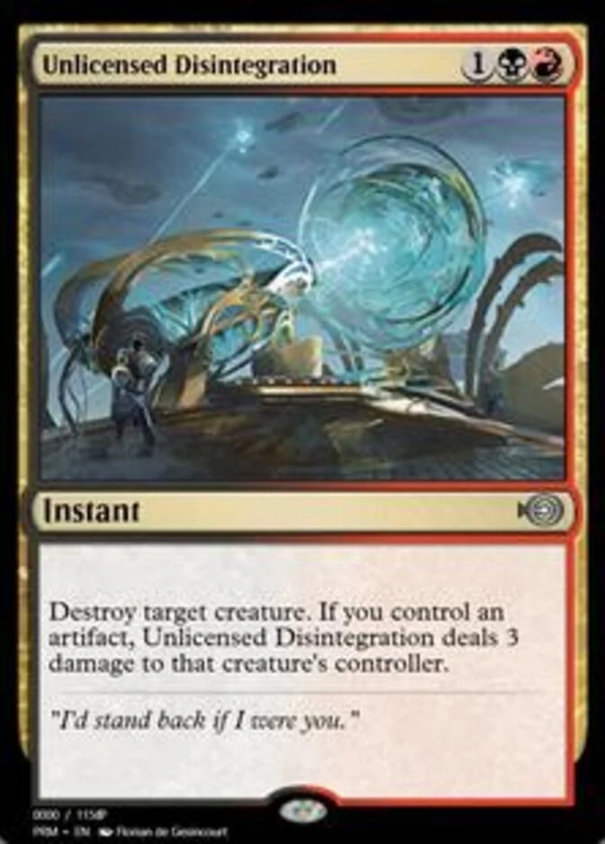 Unlicensed Disintegration <401442> [PRM]