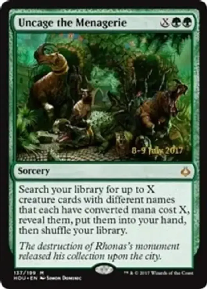 Uncage the Menagerie [PRM-PRE] (F)