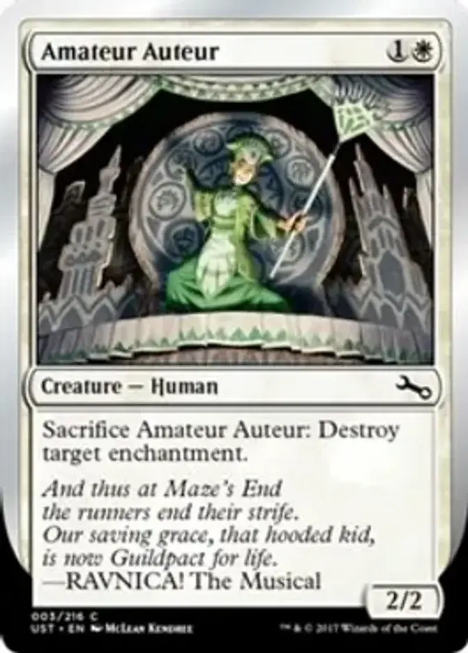 Amateur Auteur <A> [UST] (F)