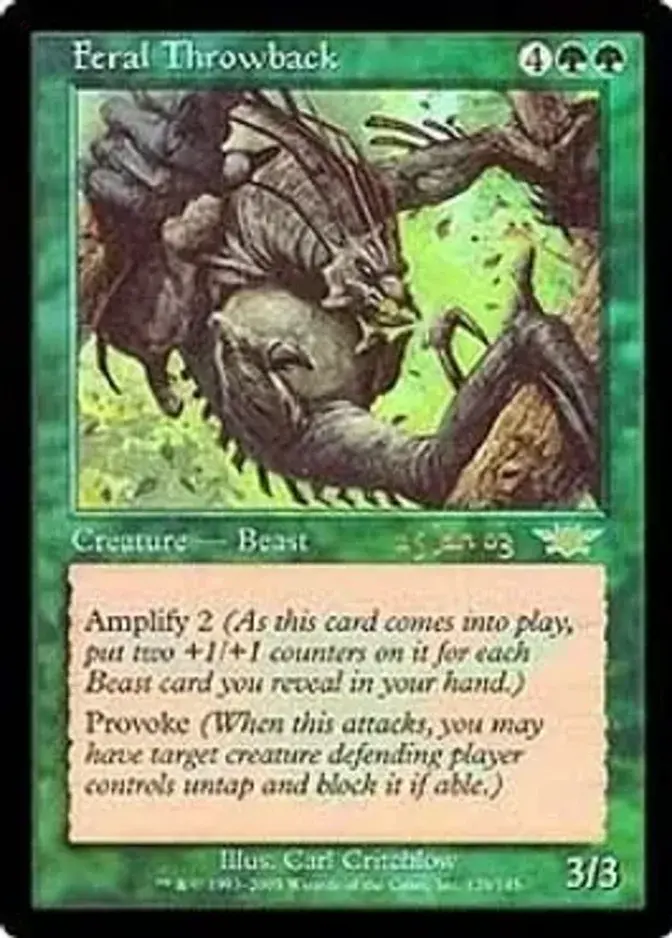 Feral Throwback [PRM-PRE] (F)