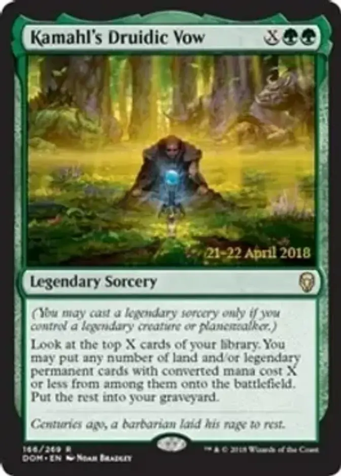 Kamahl's Druidic Vow [PRM-PRE] (F)