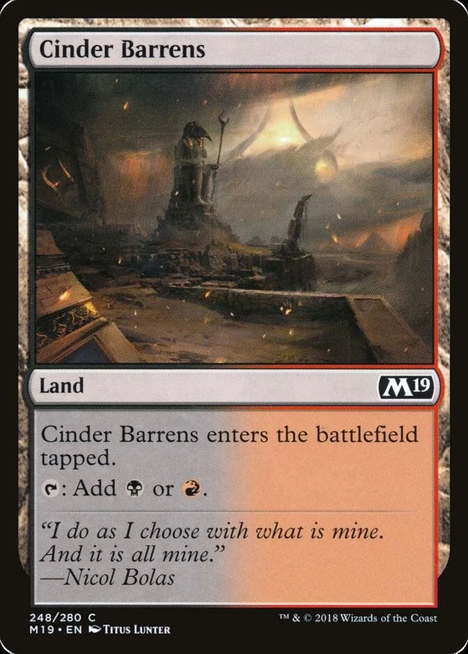 Cinder Barrens [M19] (F)