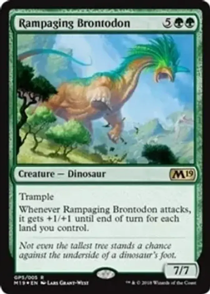 Rampaging Brontodon [M19]