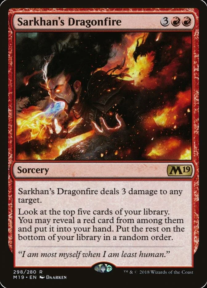 Sarkhan's Dragonfire [M19] (F)