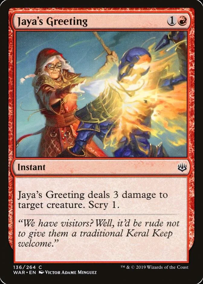 Jaya's Greeting [WAR]
