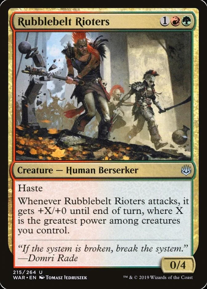 Rubblebelt Rioters [WAR]