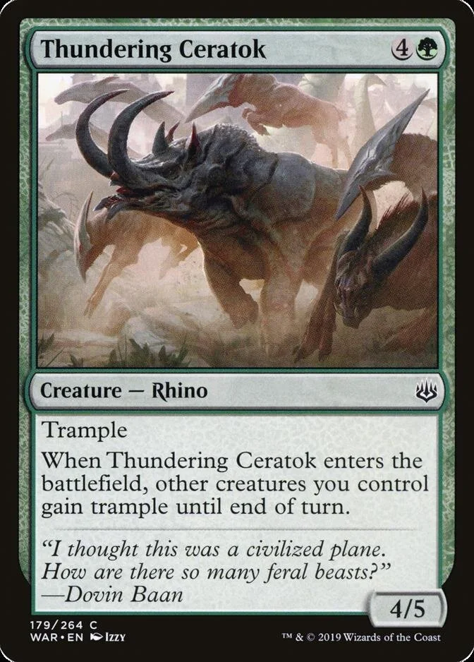 Thundering Ceratok [WAR] (F)