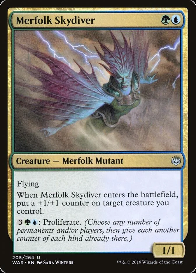 Merfolk Skydiver [WAR] (F)