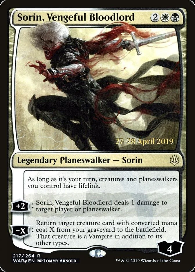 Sorin, Vengeful Bloodlord [PRM-PRE] (F)