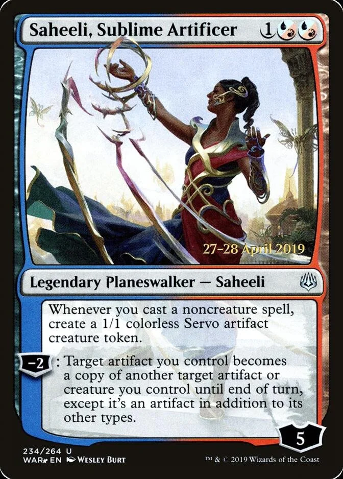Saheeli, Sublime Artificer [PRM-PRE] (F)