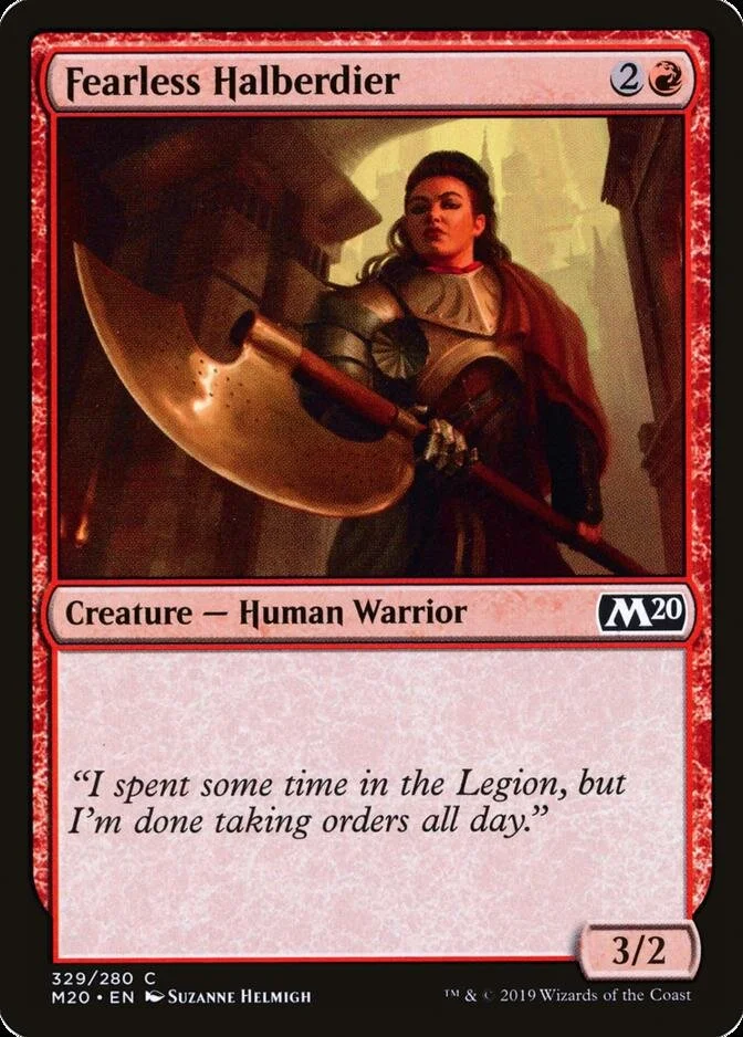 Fearless Halberdier [M20]
