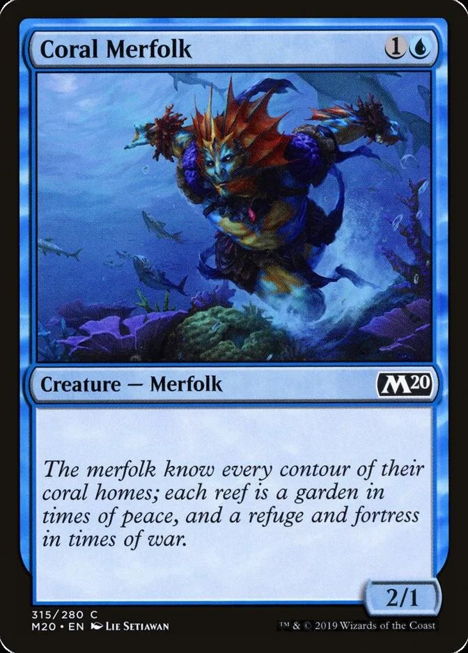 Coral Merfolk [M20]