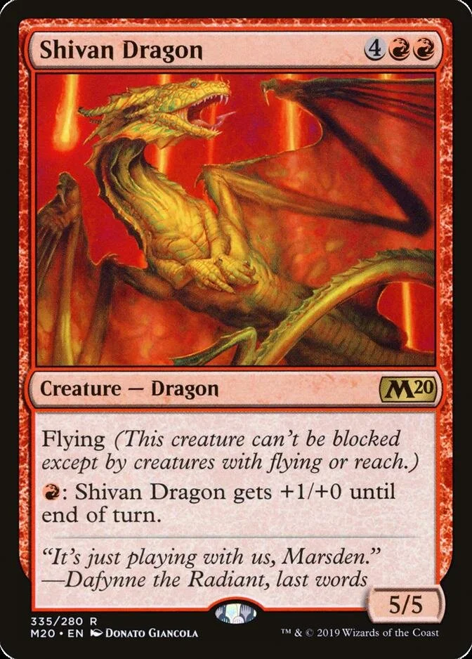 Shivan Dragon [M20] (F)