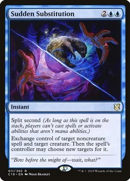 Sudden Substitution