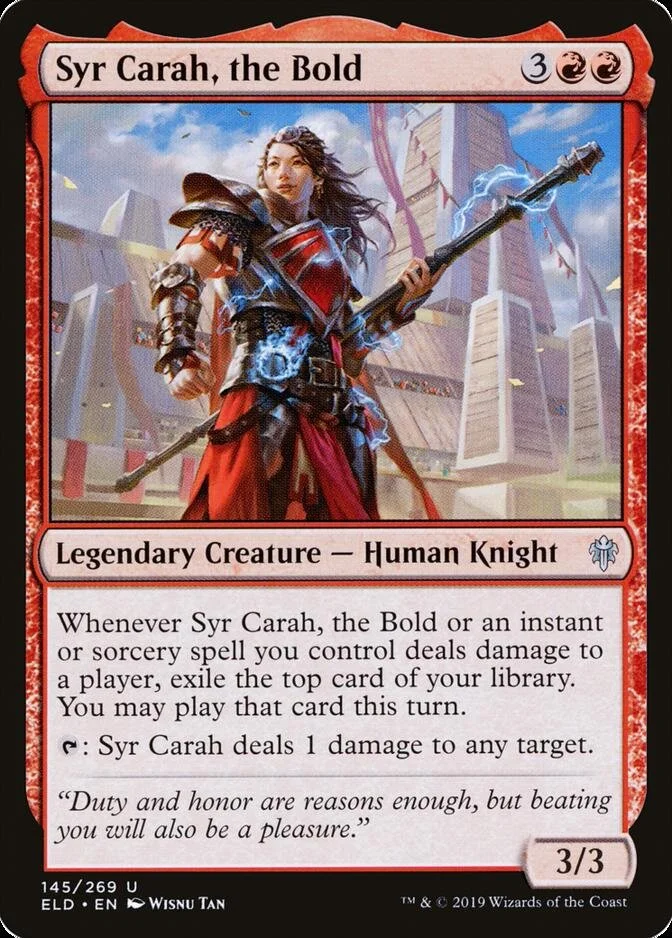 Syr Carah, the Bold [ELD]