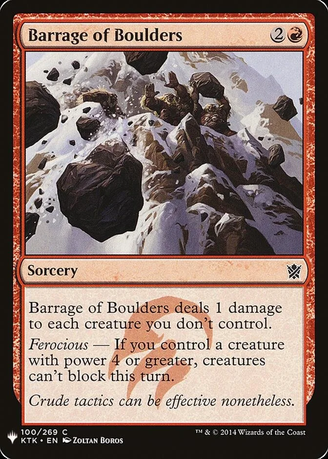 Barrage of Boulders [MB1]