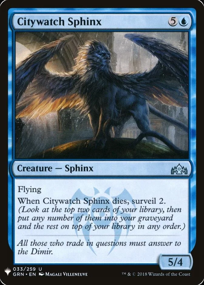 Citywatch Sphinx [MB1]