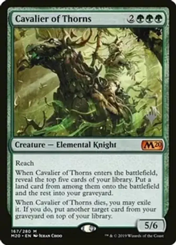 Cavalier of Thorns <planeswalker stamp> [M20] (F)