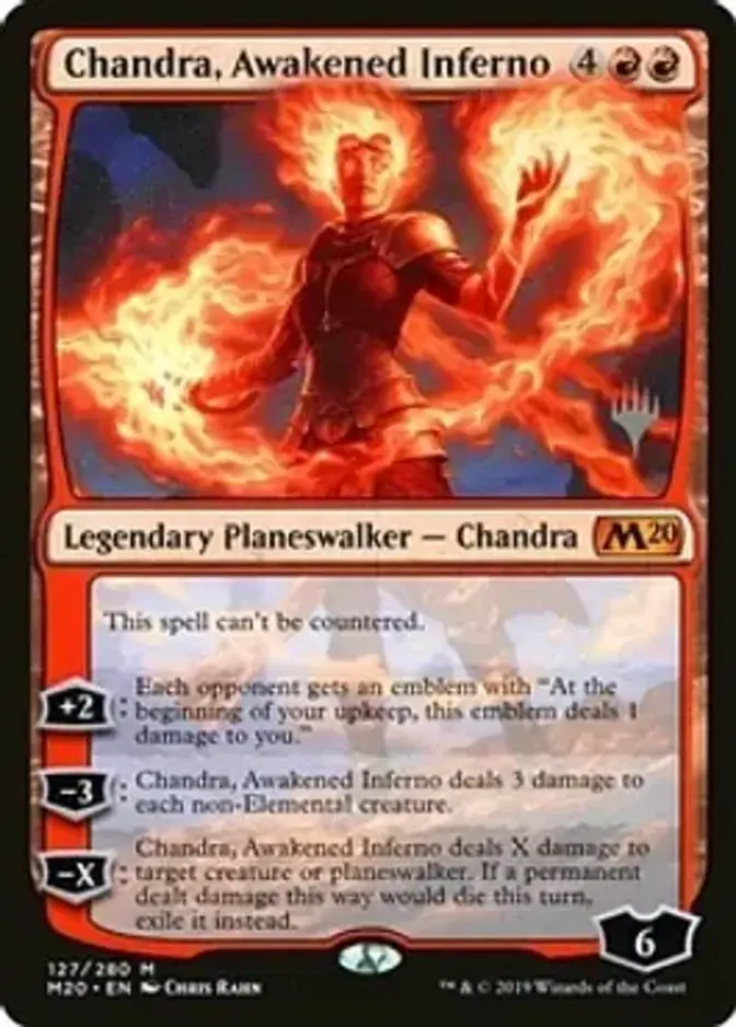 Chandra, Awakened Inferno <planeswalker stamp> [M20] (F)