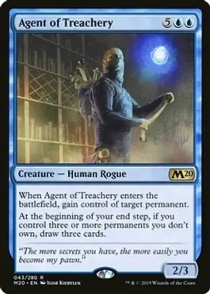 Agent of Treachery <planeswalker stamp> [M20]