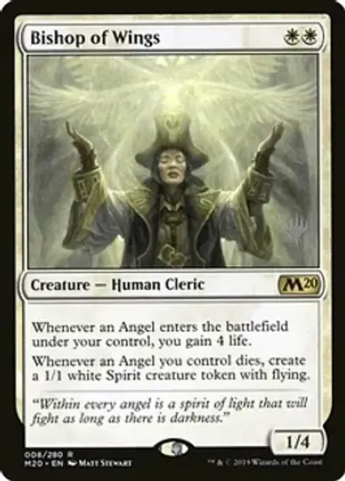 Bishop of Wings <planeswalker stamp> [M20] (F)