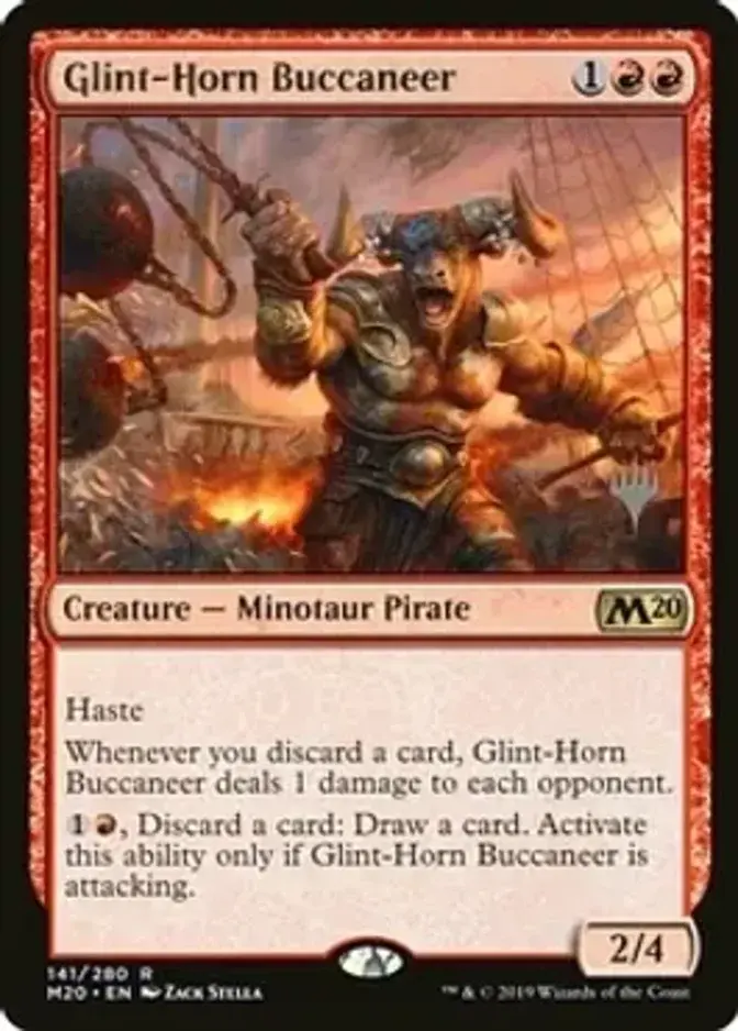 Glint-Horn Buccaneer <planeswalker stamp> [M20] (F)