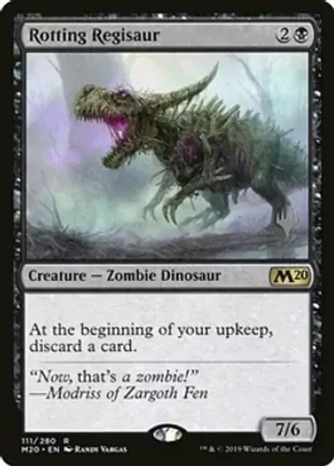 Rotting Regisaur <planeswalker stamp> [M20] (F)