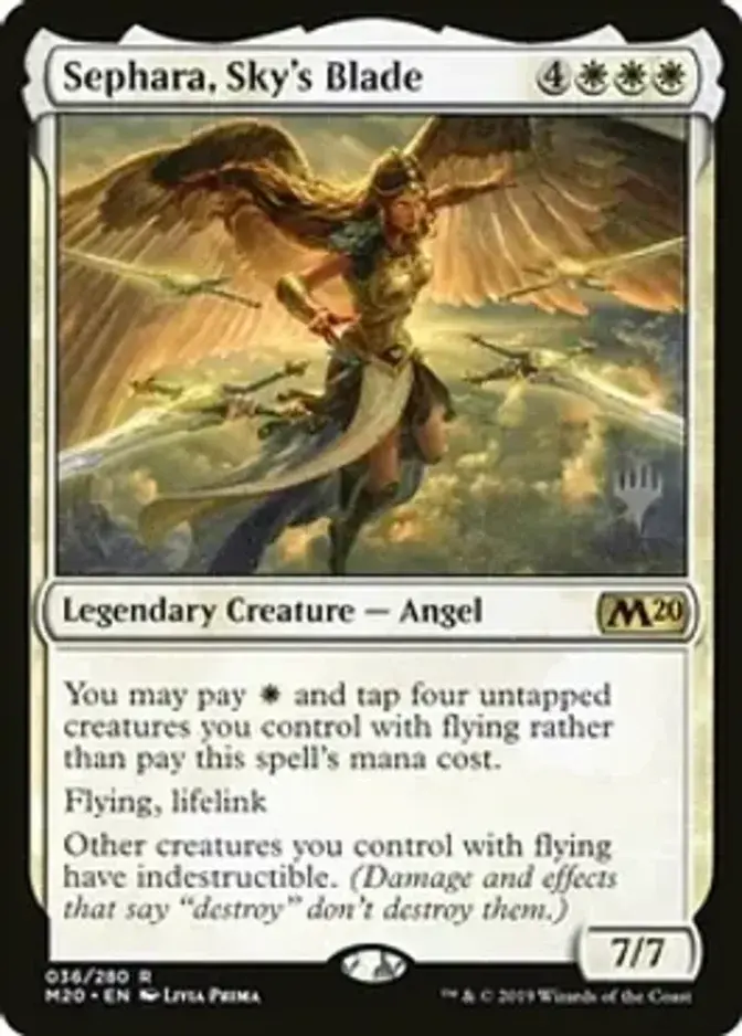 Sephara, Sky's Blade <planeswalker stamp> [M20] (F)