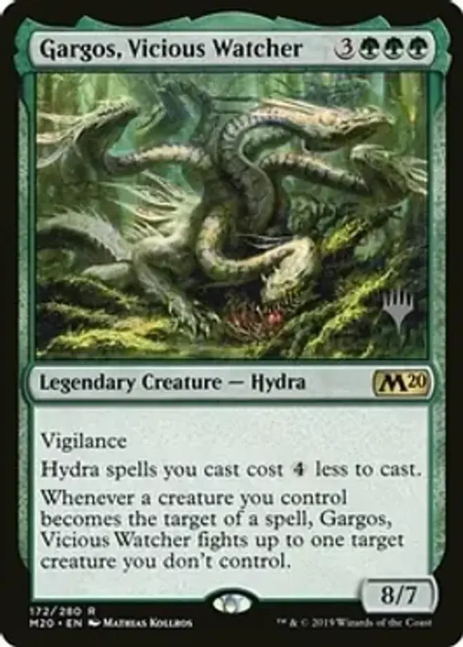 Gargos, Vicious Watcher <planeswalker stamp> [M20] (F)