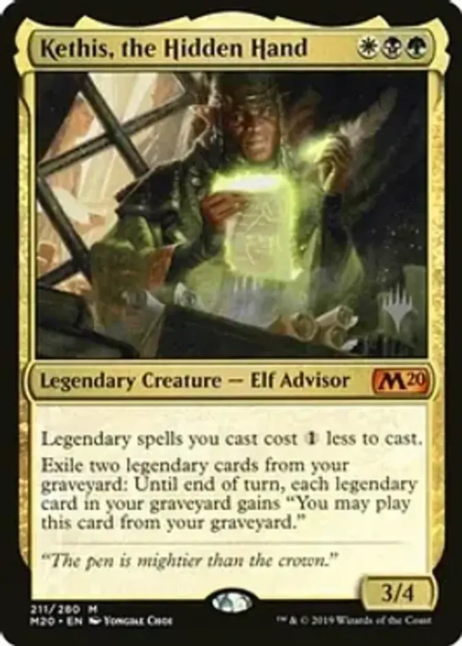 Kethis, the Hidden Hand <planeswalker stamp> [M20] (F)