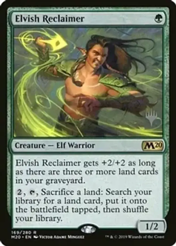 Elvish Reclaimer <planeswalker stamp> [M20] (F)