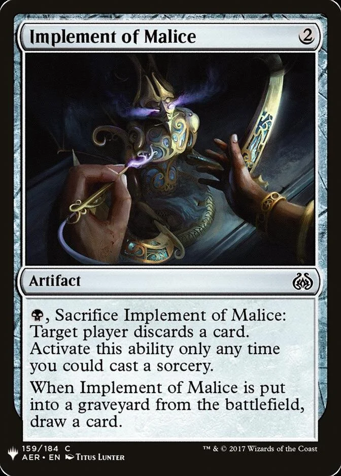 Implement of Malice [MB1]