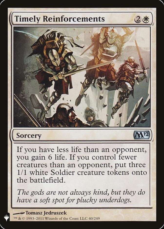 Timely Reinforcements [MB1]