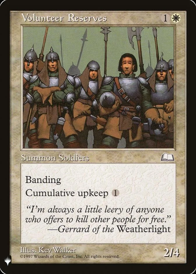 Volunteer Reserves [MB1]